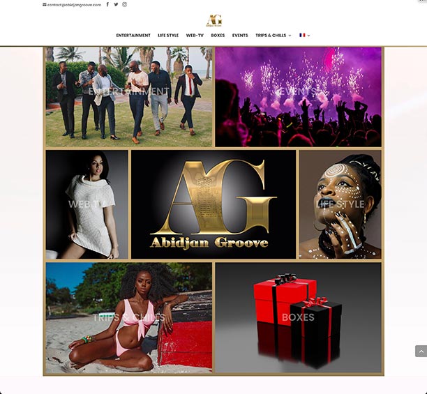 Création du site magasine professionnel Abidjan Groove